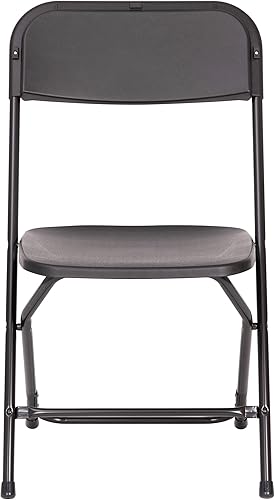 Vista 15 de Flash Furniture Hercules - Silla plegable comercial grande y alta, extraancha, capacidad de 650 libras de plástico duradero, color negro, paquete