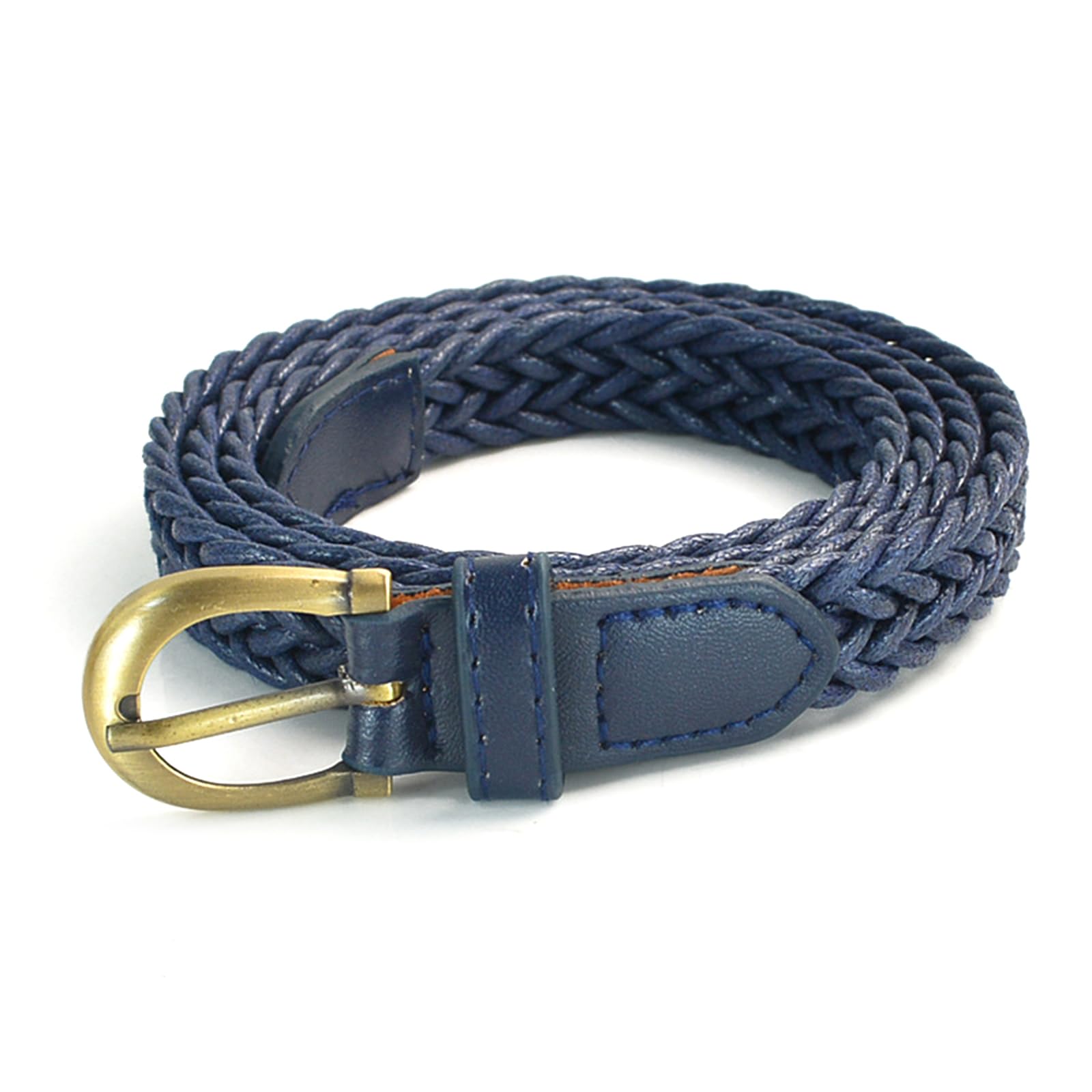 MICFENY Retro Thin Braided Waist Belt Decorative Waistband for Women Girl Classical Pin Clasp Design for Jeans Dresses