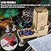 Castle Dice Tower with Tray Wood Laser Cut Dragon Carving Easy Roller Perfect for Board Game, D&D and RPG (Castle)