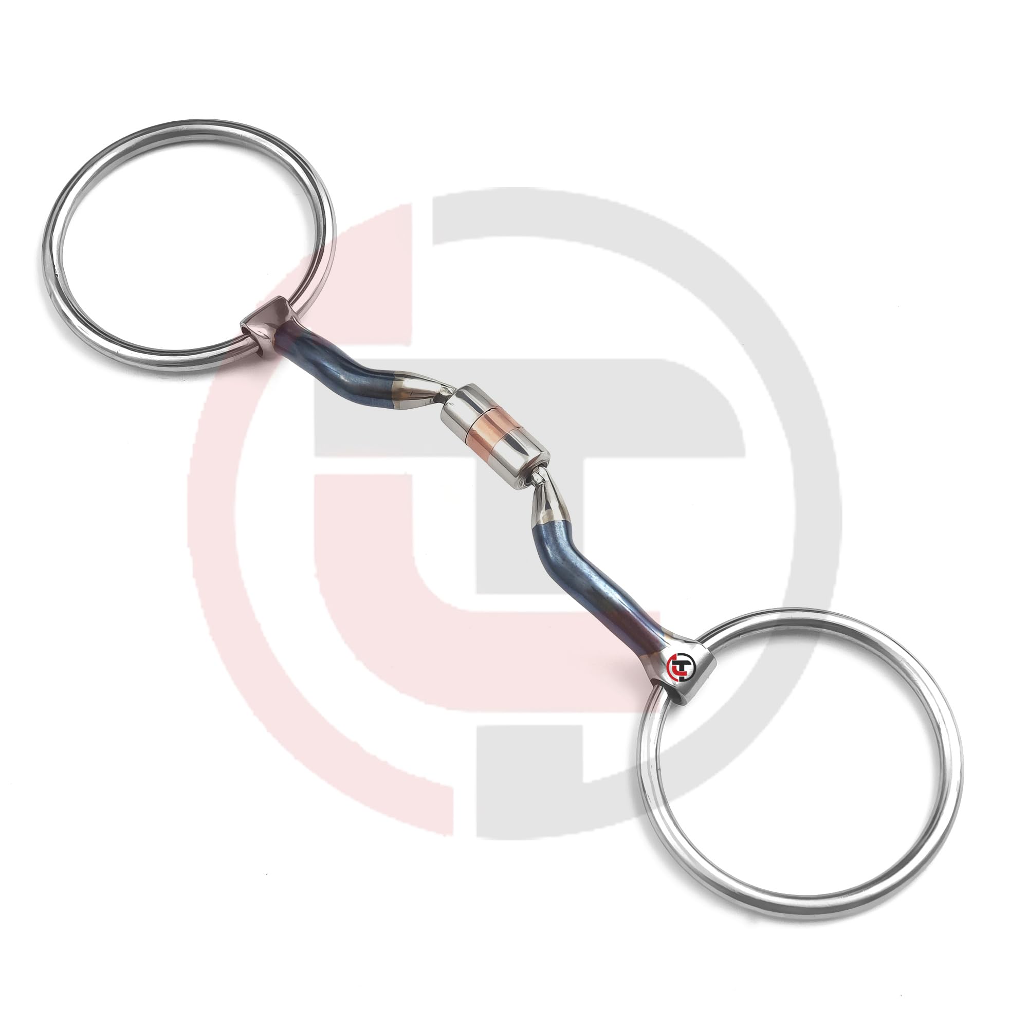 Loose Ring Ported Barrel Horse Bits Blue Sweet Iron Alloy - Comfort Trense mit Zungenentlastung, sanftes Training Bits für empfindliche Pferde, Soft Contact Riding