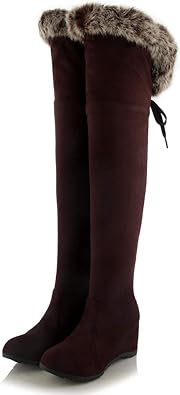 Botas rusas para mujer, calientes, con muslo y plataforma alta, botas por  encima de la rodilla, zapatos para mujer A1012 : Ropa, Zapatos y Joyería -  Amazon.com