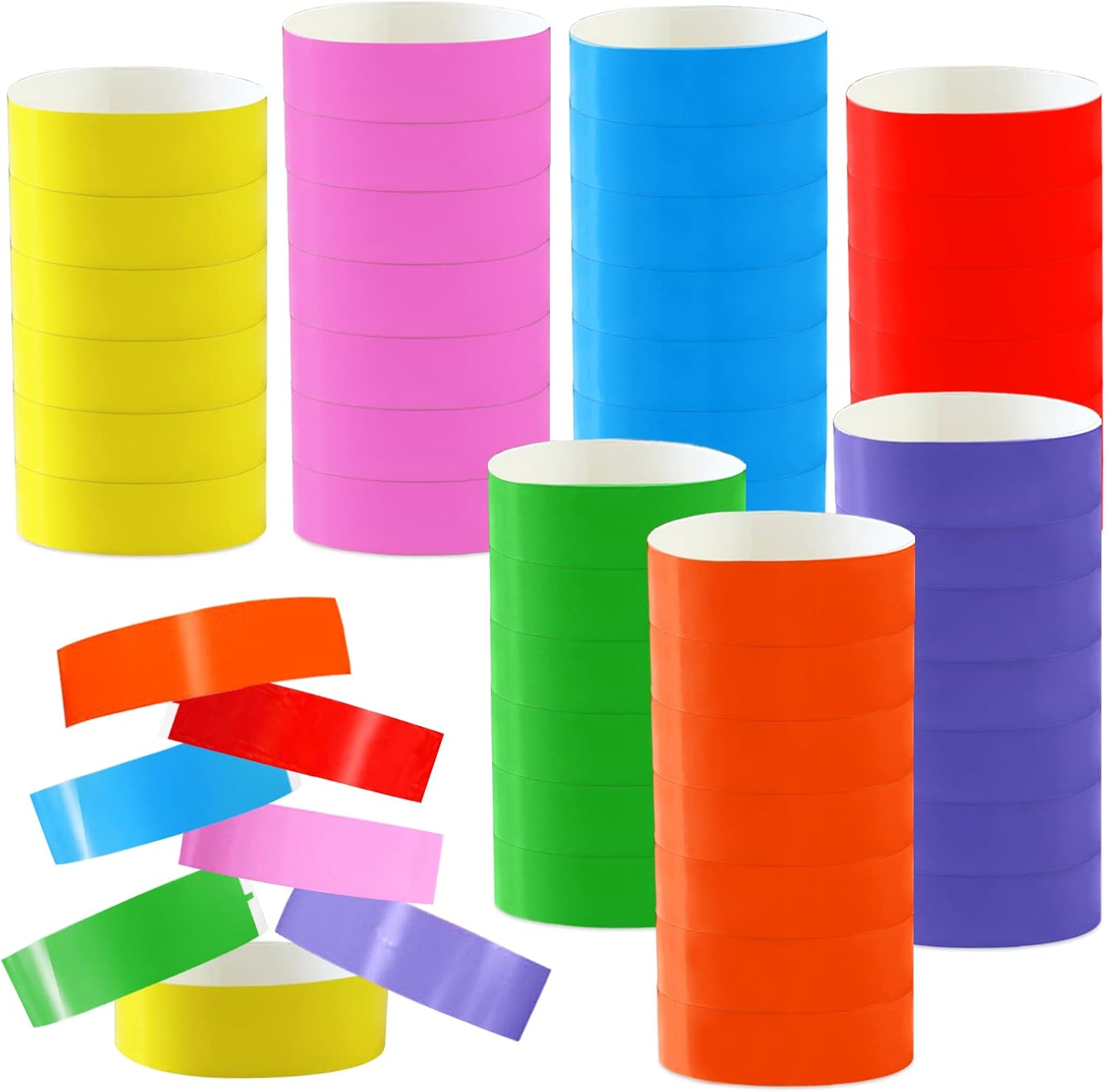 Modixun 350 Counts Wristbands for Events, Waterproof Paper Wristbands