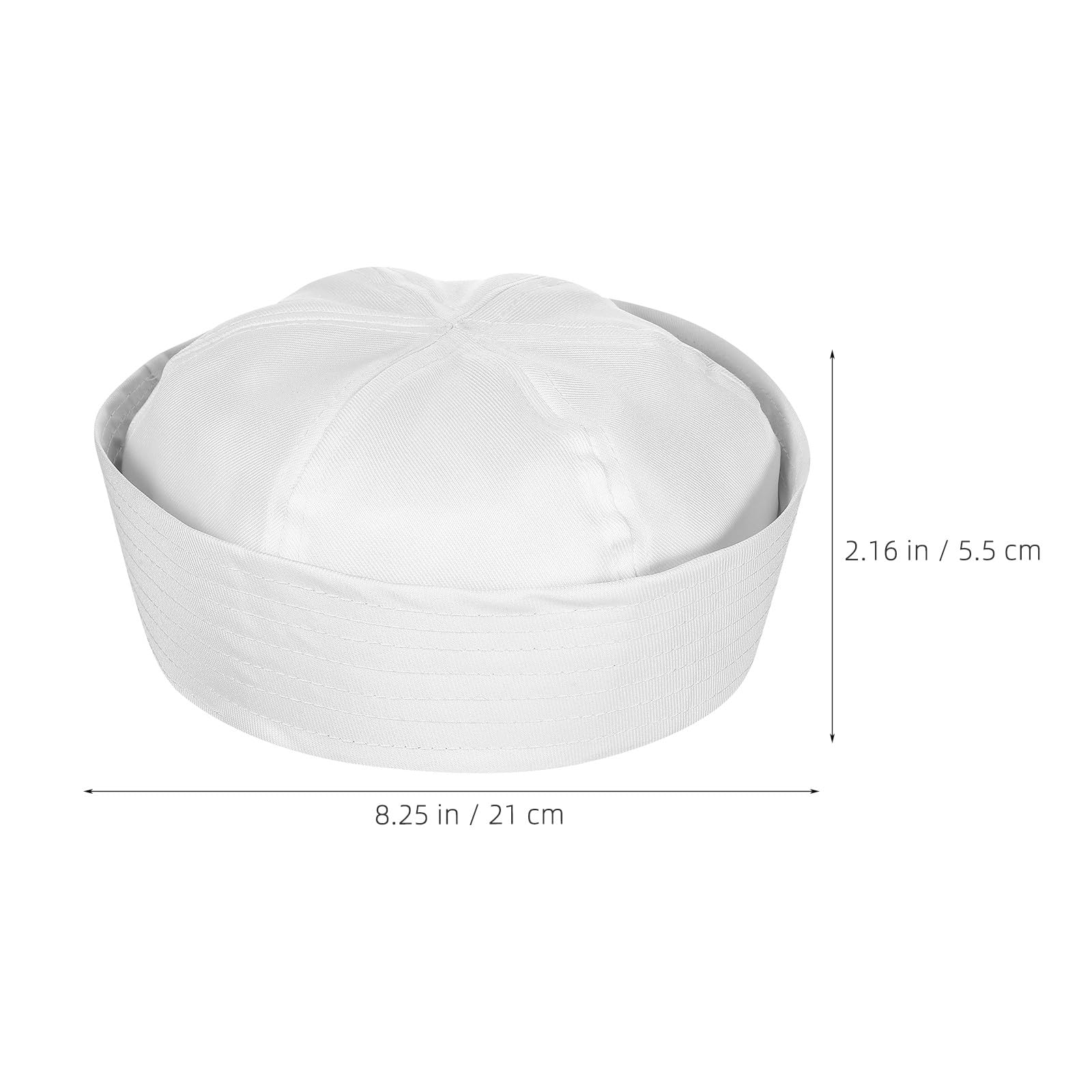 5 pezzi Cappello da marinaio: Cappello da capitano bianco - Cappelli da marinaio per yacht, cappelli da nave per adulti, accessorio per costume di Halloween, festa, poliestere traspirante