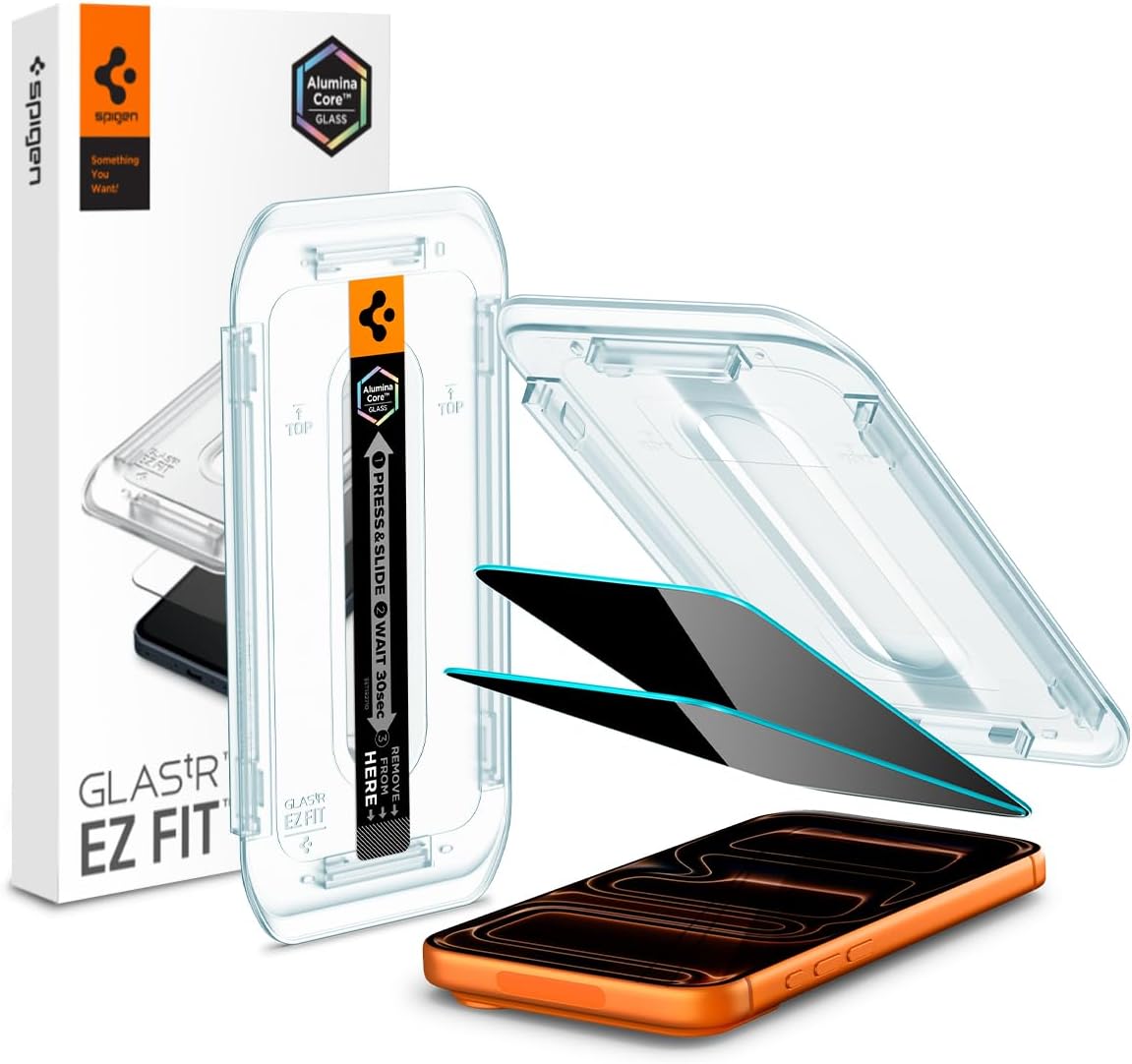 Spigen AluminaCore Tempered Glass Screen...