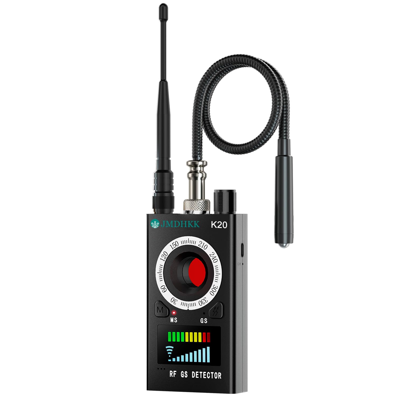 JMDHKK Multifunktionaler Kamera-Detektor, Wanzen-Scanner & Magnetfinder | Erkennt versteckte Kameras, drahtlose Signale und magnetische Objekte für Hotels, Autos, Büros und Besprechungen.