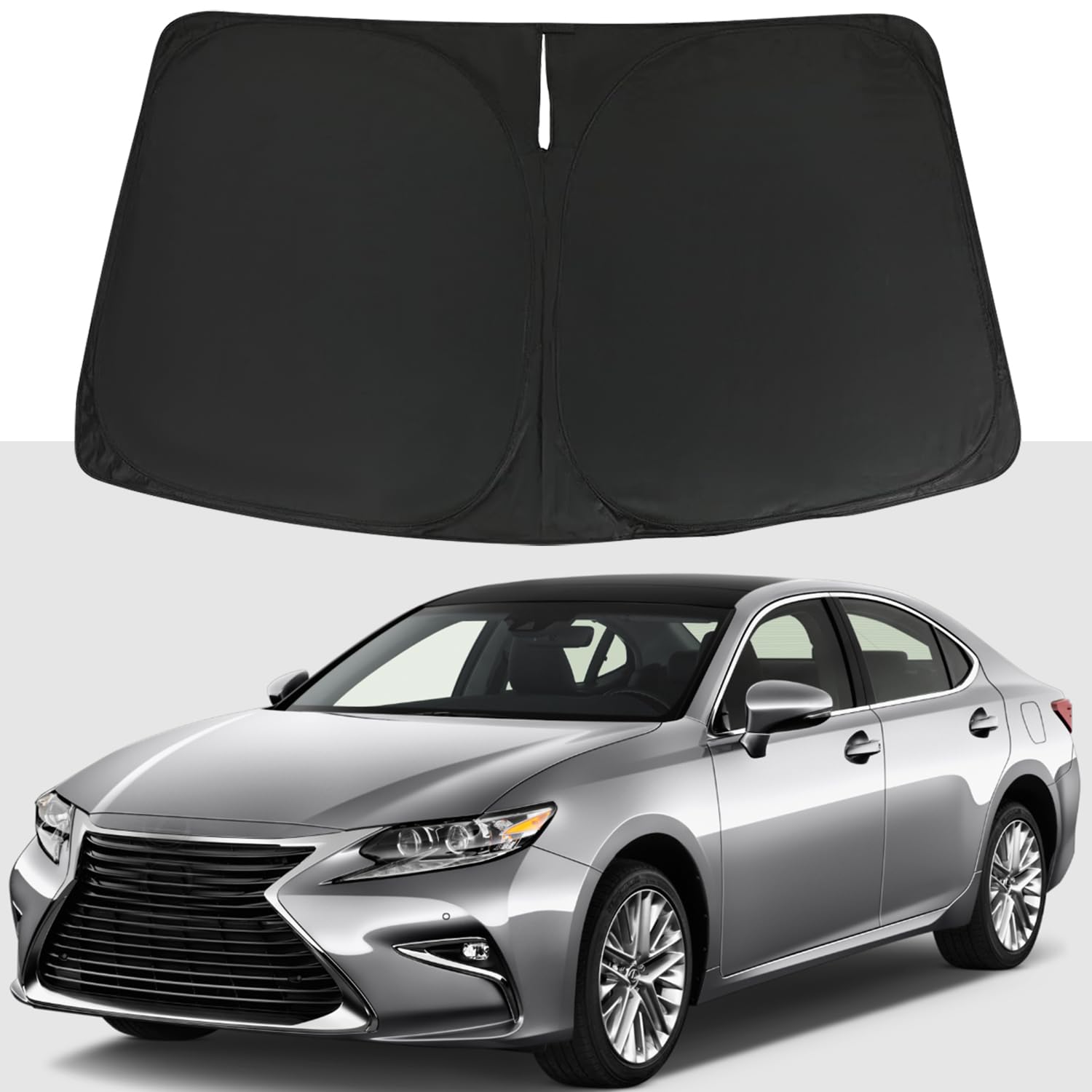 Windshield Sun Shade for Lexus is Sedan Accessories 2014-2020, Foldable Window Shade Sun Visor Protector, Front Windshield Sunshade Sun Shield Block UV Rays