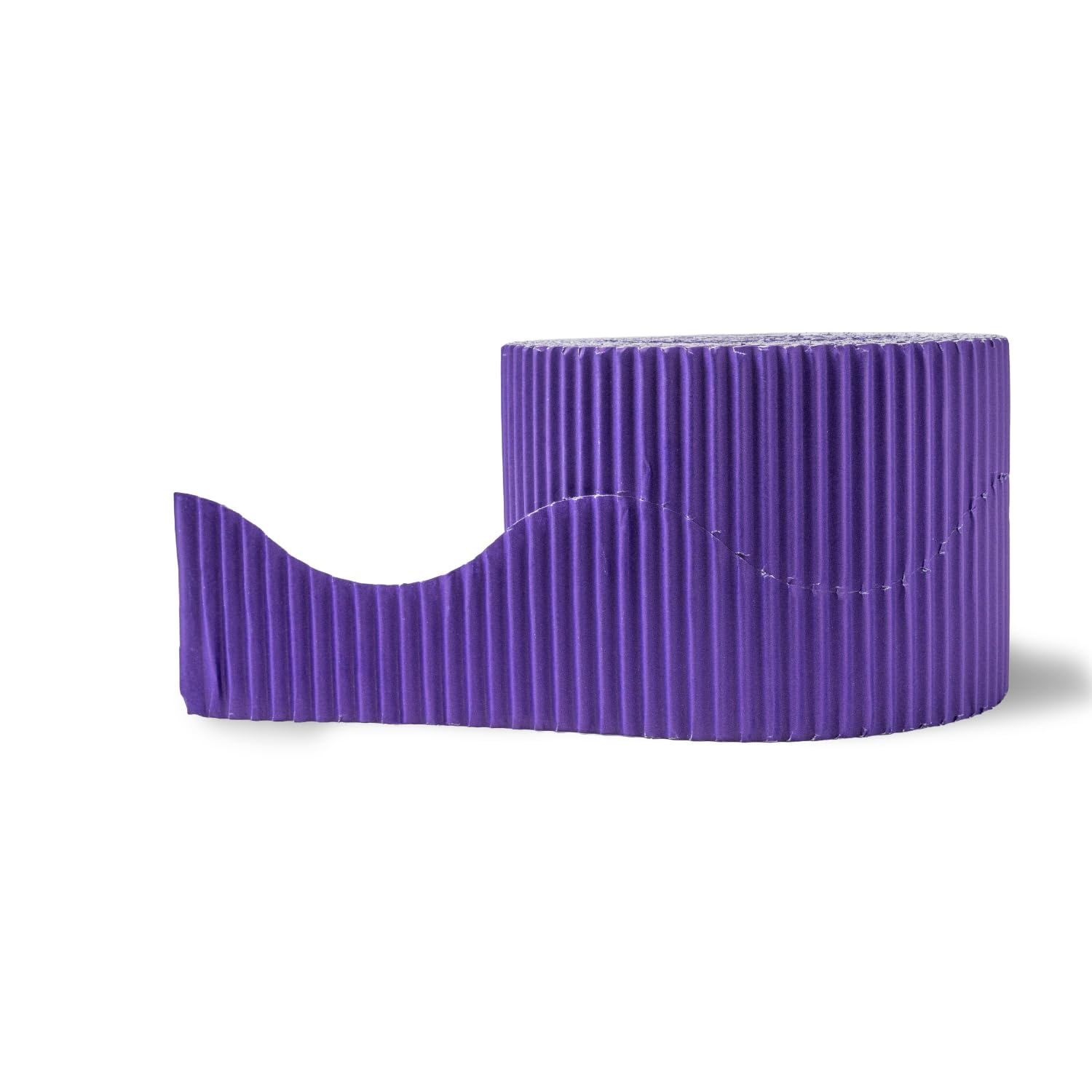 Hawksbill Purple Border Roll for Classroom Displays 57mm X 7.5m (15m When Split) – Scalloped Acid Free Fade-Resistant Border Roll