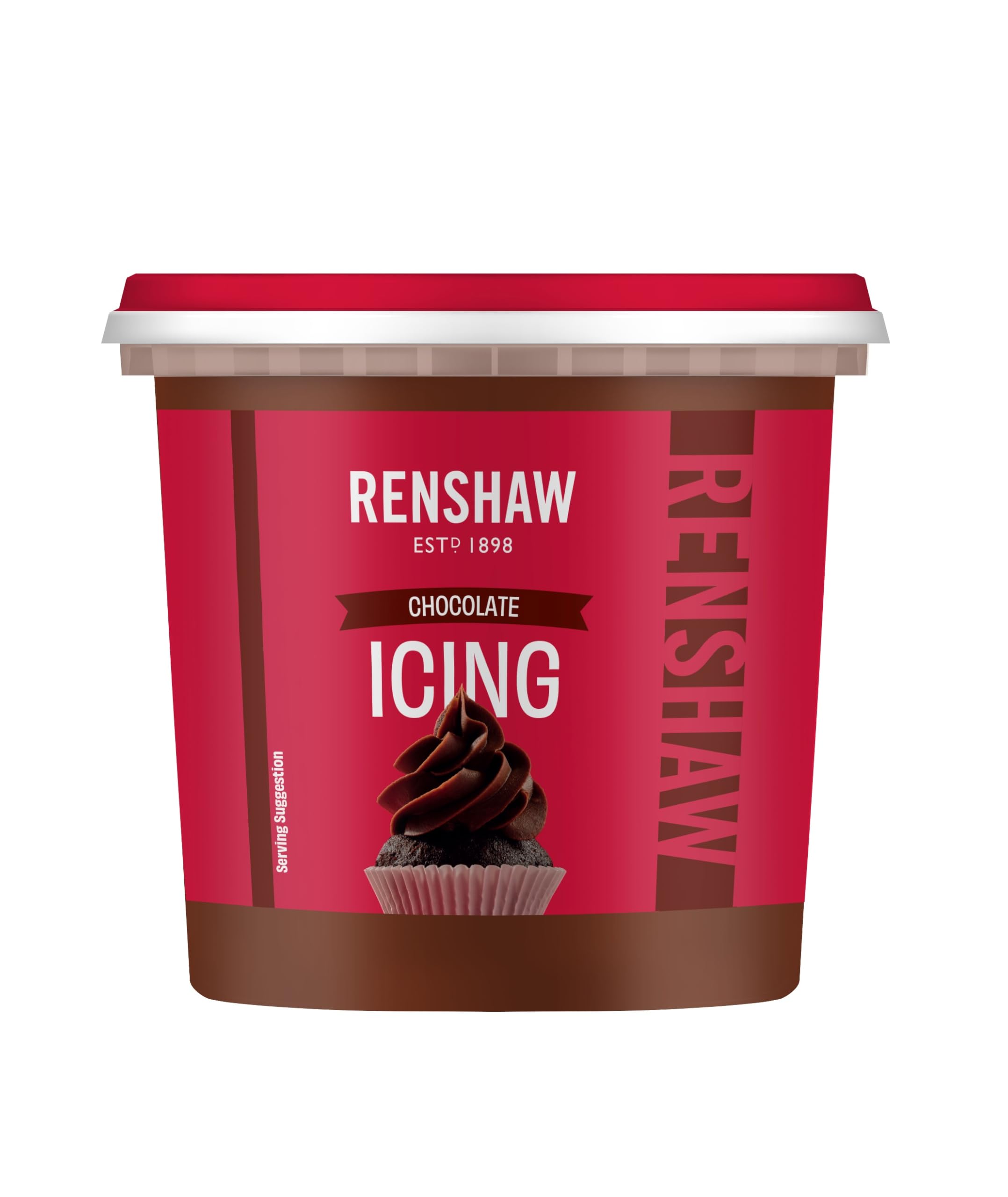 Renshaw Luxury Chocolate Vegan Buttercream Style Soft Icing for Cakes and Baking, 400 g (Pack of 1)