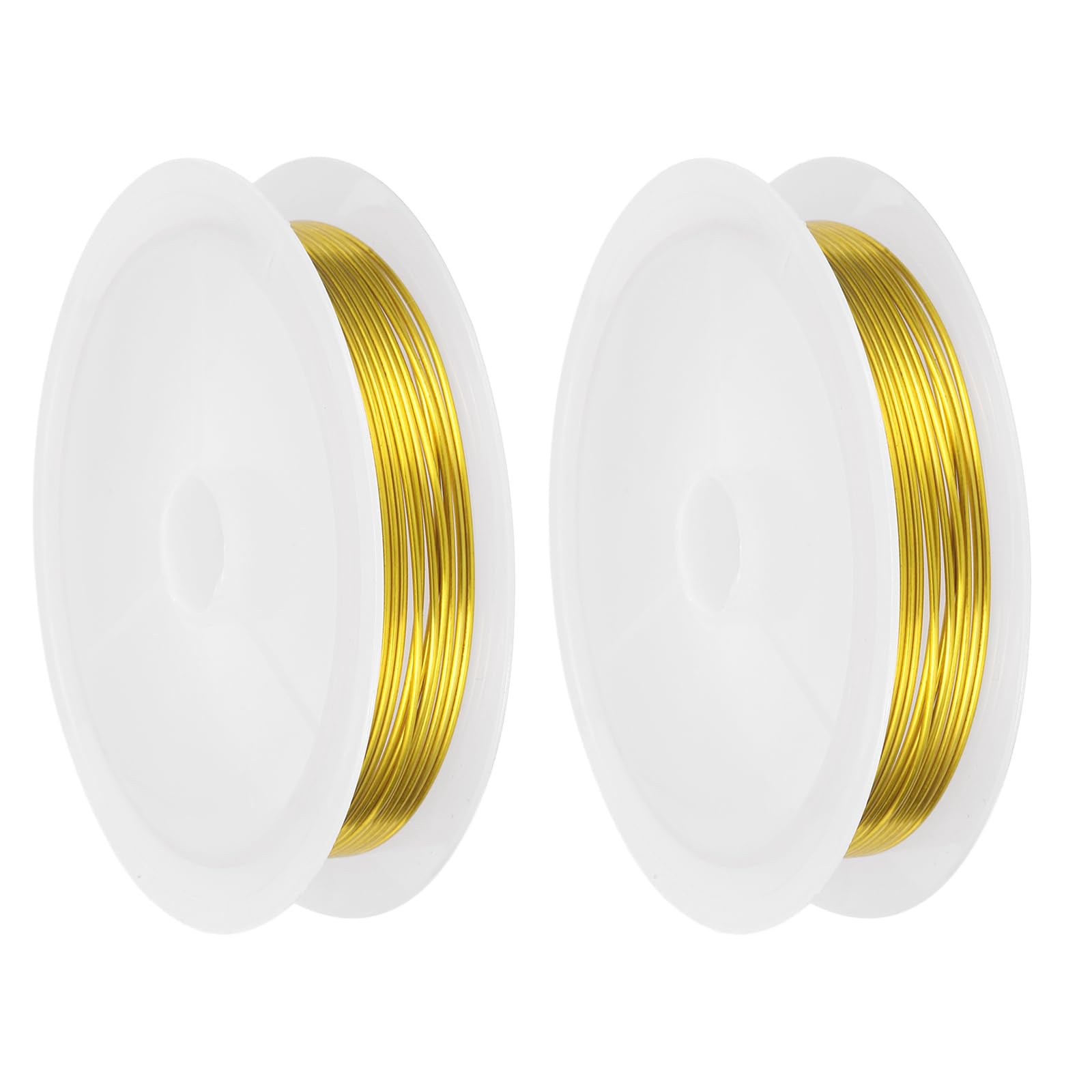 sourcing map 18 Gauge(1MM) Copper Wire for Jewelry Making Gold 1.5M
