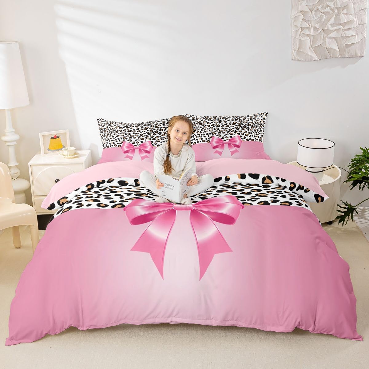 Feelyou Purple Green Ombre Bedding Set Full, Colorful Ombre Duvet Cover for Kids Rainbow Comforter Cover Luxury Modern Bedspread Cover Breathable Bedding Collection 3Pcs (No Comforter)