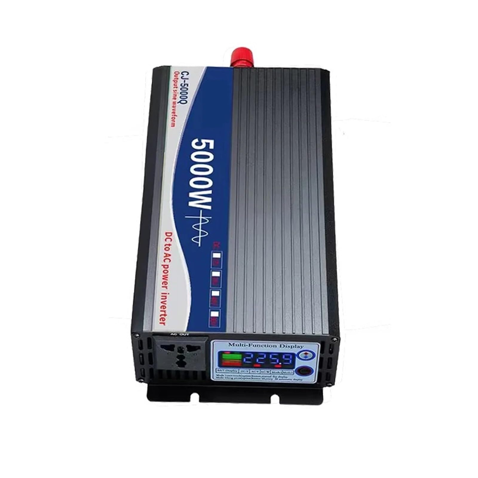ByNGSDCC Pure Sine Wave Inverter 5000W DC 12V 24V to AC 110V 220V Power Converter Color Display Solar Car Inverters(12V-120V(60HZ))