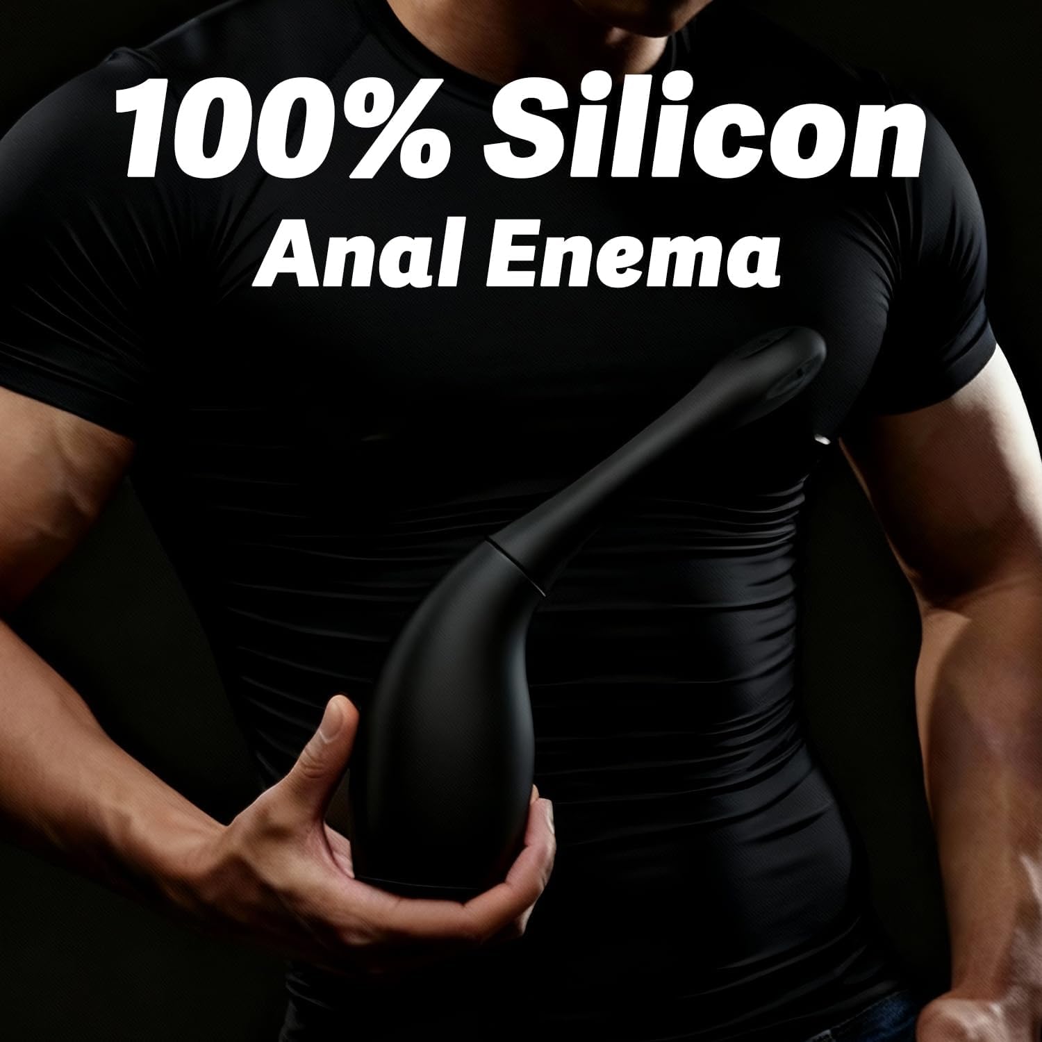 Anal Douche Enema Bulb for Men Women, Silicone Enema Bulb with Silicon Nozzle for Men Women Colon Cleanse Reusable Anal Cleansing Feminine Care Douche Bottles with Ergonomic Comfort Grip