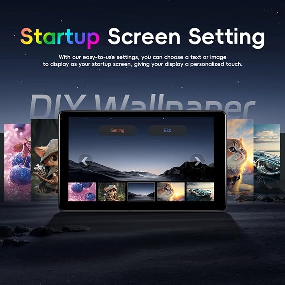 9 Inch Multi-Functional Car TV Headrest Monitor for Back Seat, IPS Touch Screen Video Player with Carplay Android Auto