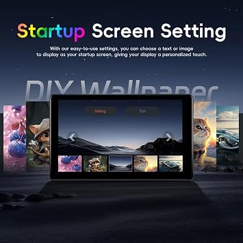 9 Inch Multi-Functional Car TV Headrest Monitor for Back Seat, IPS Touch Screen Video Player with Carplay Android Auto