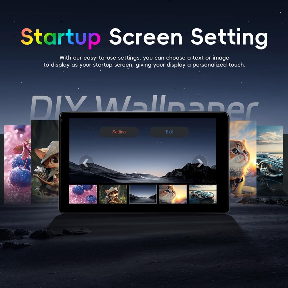 Monitor TV per poggiatesta auto, 9 pollici, multifunzionale, per sedile posteriore, schermo IPS touch screen, lettore video con Carplay e Android Auto