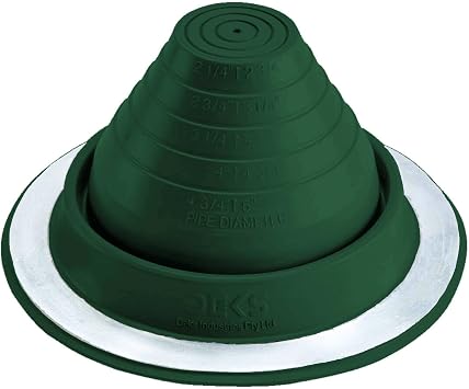 #3 Dektite Dark Green Round EPDM Pipe Flashing DF103DG