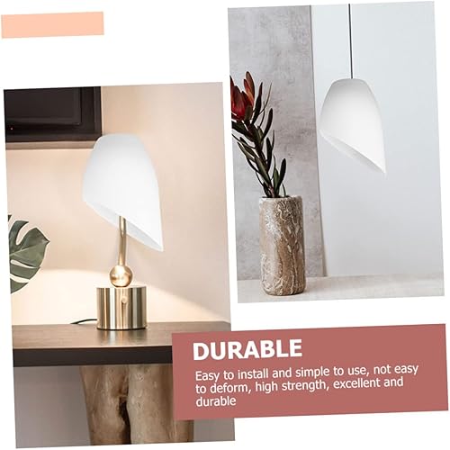 Miniatura 6 de Pantalla pequeña para lámpara de mesa, pantallas de escritorio, pantalla de herradura, cubierta de lámpara de plástico, luces suavizantes, mesita de