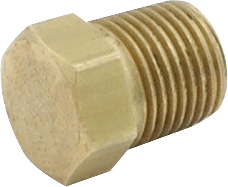 Plug de latão Allstar Performance ALL50182 com rosca 1/8" NPT – 1 unidade