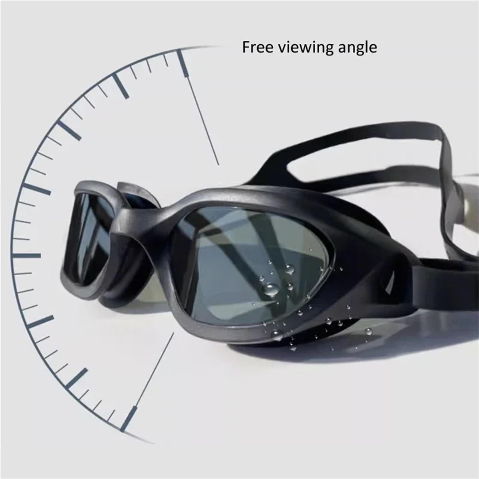 Gafas De Natación Adultos Niños Deportes Para Deportes | Gafas de natación lentes ópticas HD impermeables antivaho gafas de piscina de marco grande