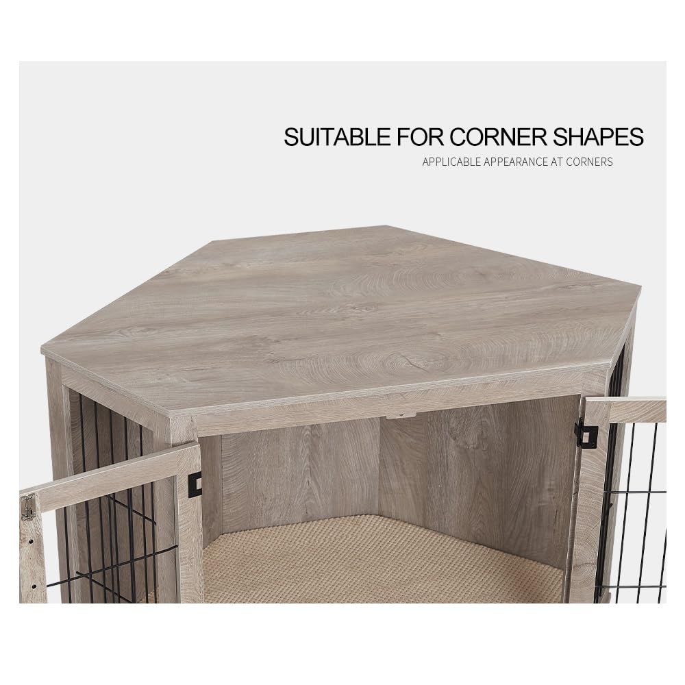 Amazon.co.jp: 中小型犬用 家具調 ペットケージ コーナー犬用クレート