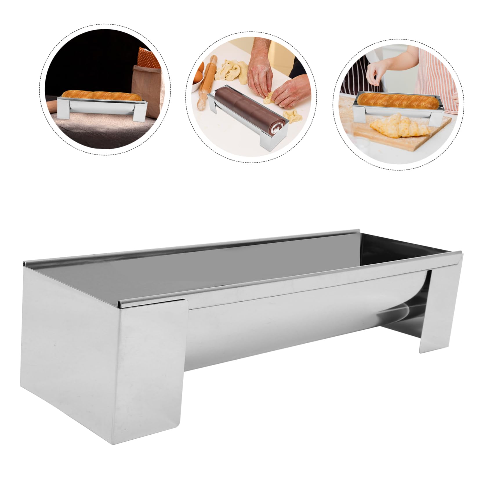 Alipis Lot De 5 Moules À Gâteaux en Acier Inoxydable en Forme De U Outils De Cuisson Polyvalents pour Un Usage Domestique