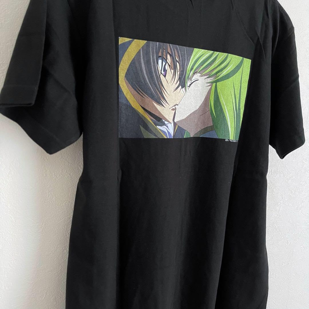 激レア 00s CODE GEASS ルルーシュ C.C. 半袖 アニメTシャツ 00s CODE GEASS Lelouch CC short sleeve anime T-shirt white