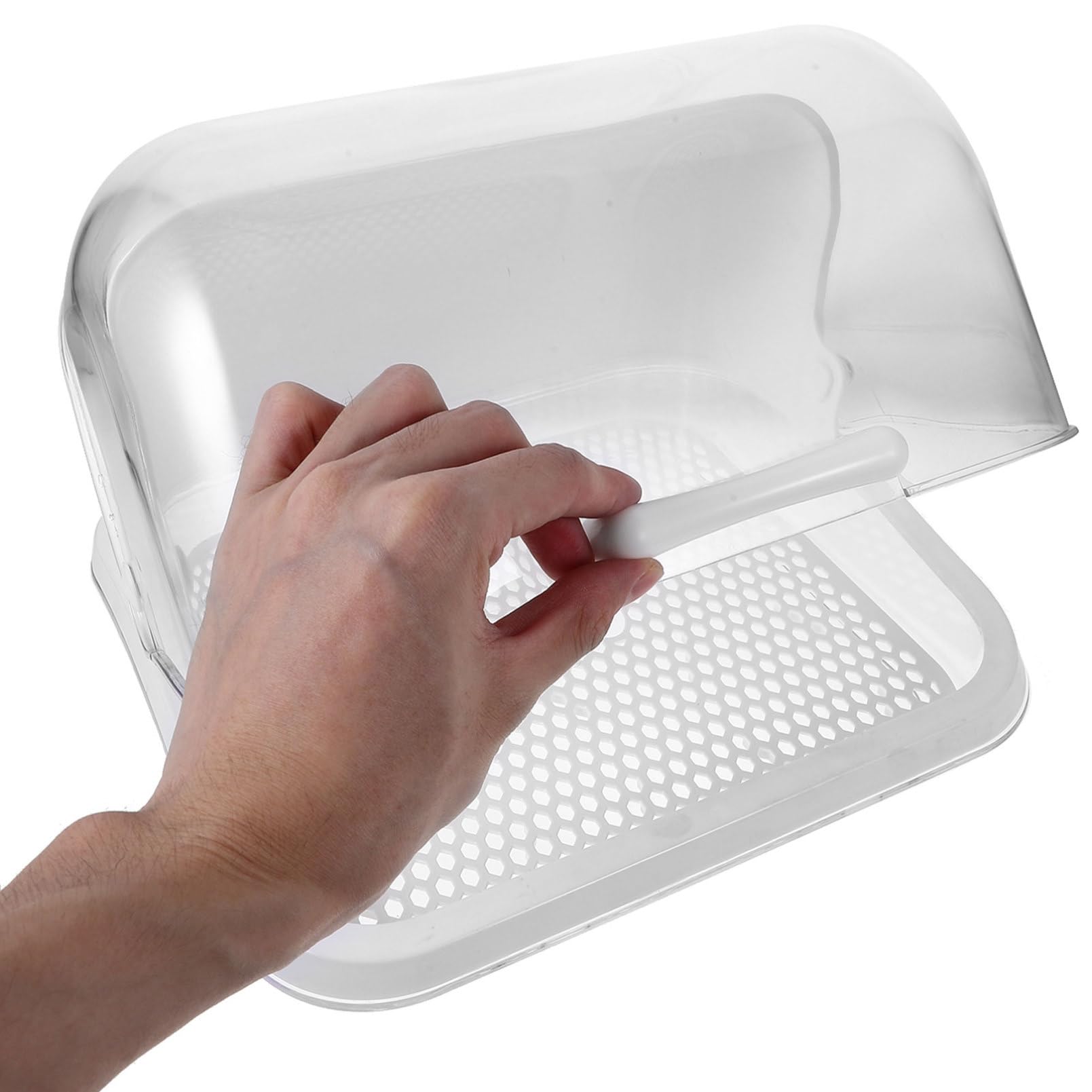 VICASKY Babyflasche Aufbewahrungsbox mit Staubdeckel aus Pp Sicherer Trockenkoffer für Milchflaschen und Schnuller Weiß für Unterwegs