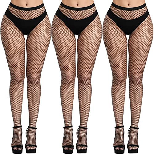 Image of Buauty Black Fishnet Stockings for Women, Fishnet Tights Plus Size One Size Fit All