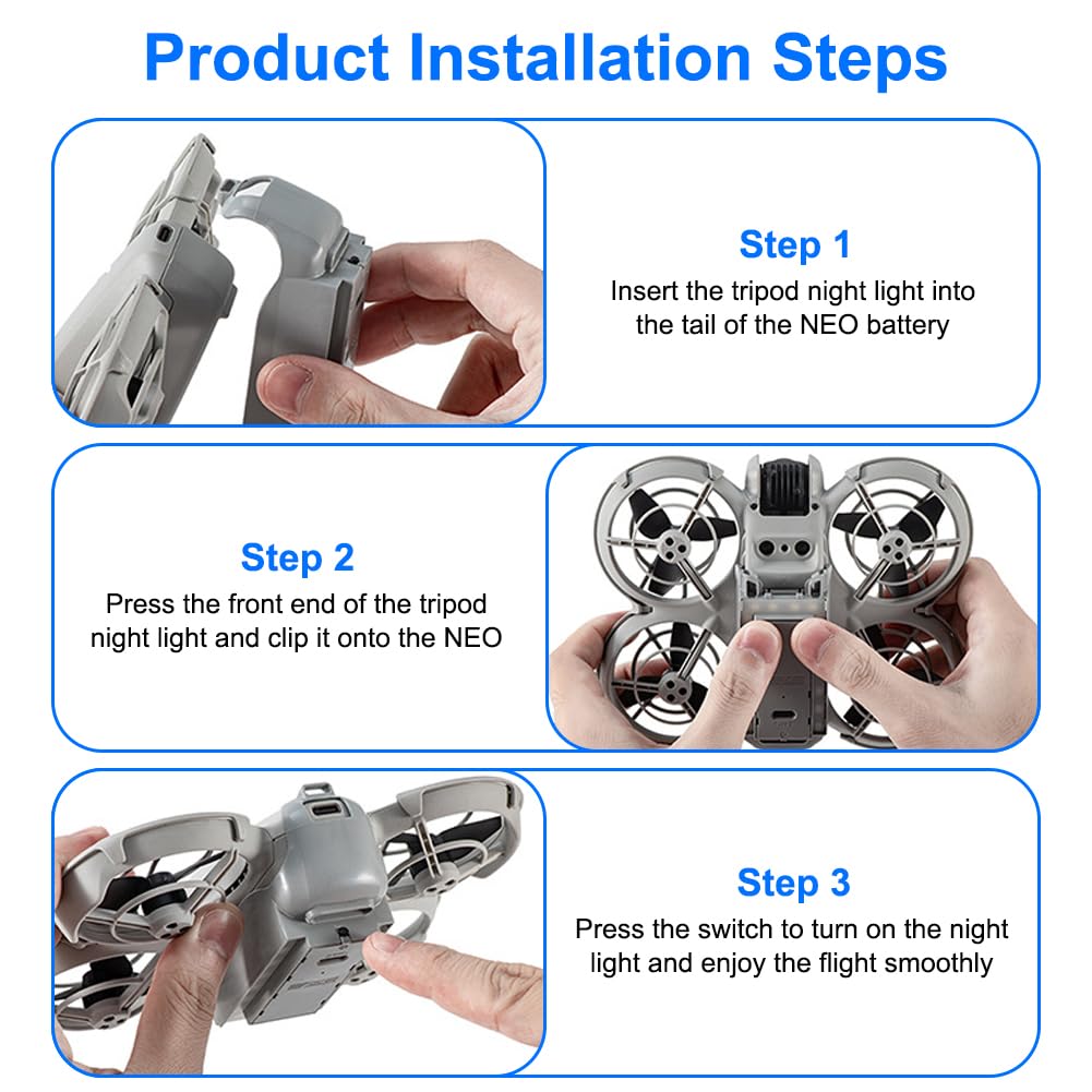 DJI Neo LED Nachtlichtständer - Wiederaufladbar Für Nachtflüge