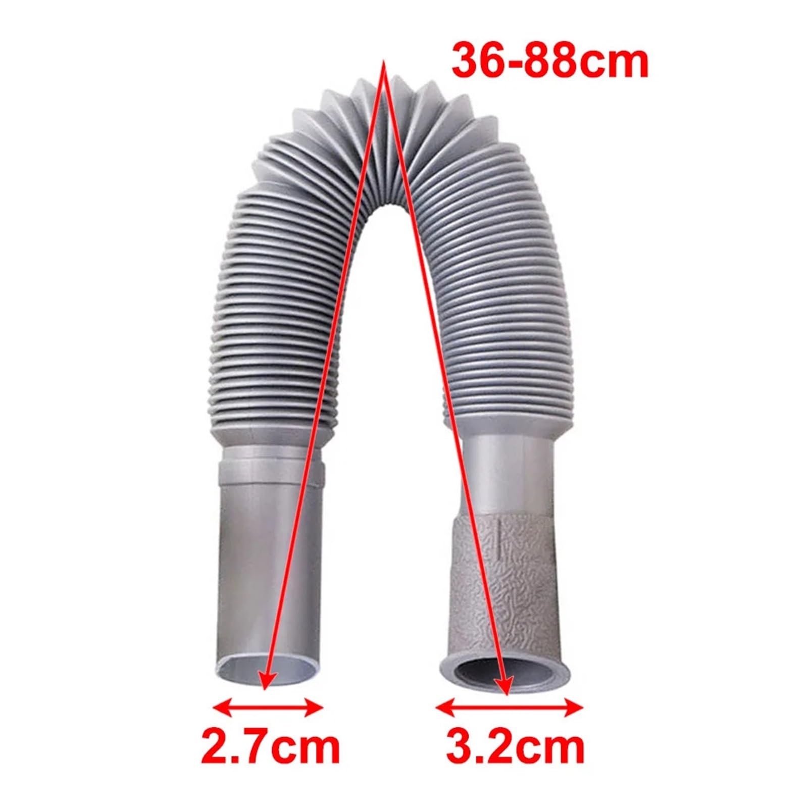 2 mangueras de drenaje plástico universales, flexibles, for fregadero cocina, lavabo, baño, y mejoras del hogar