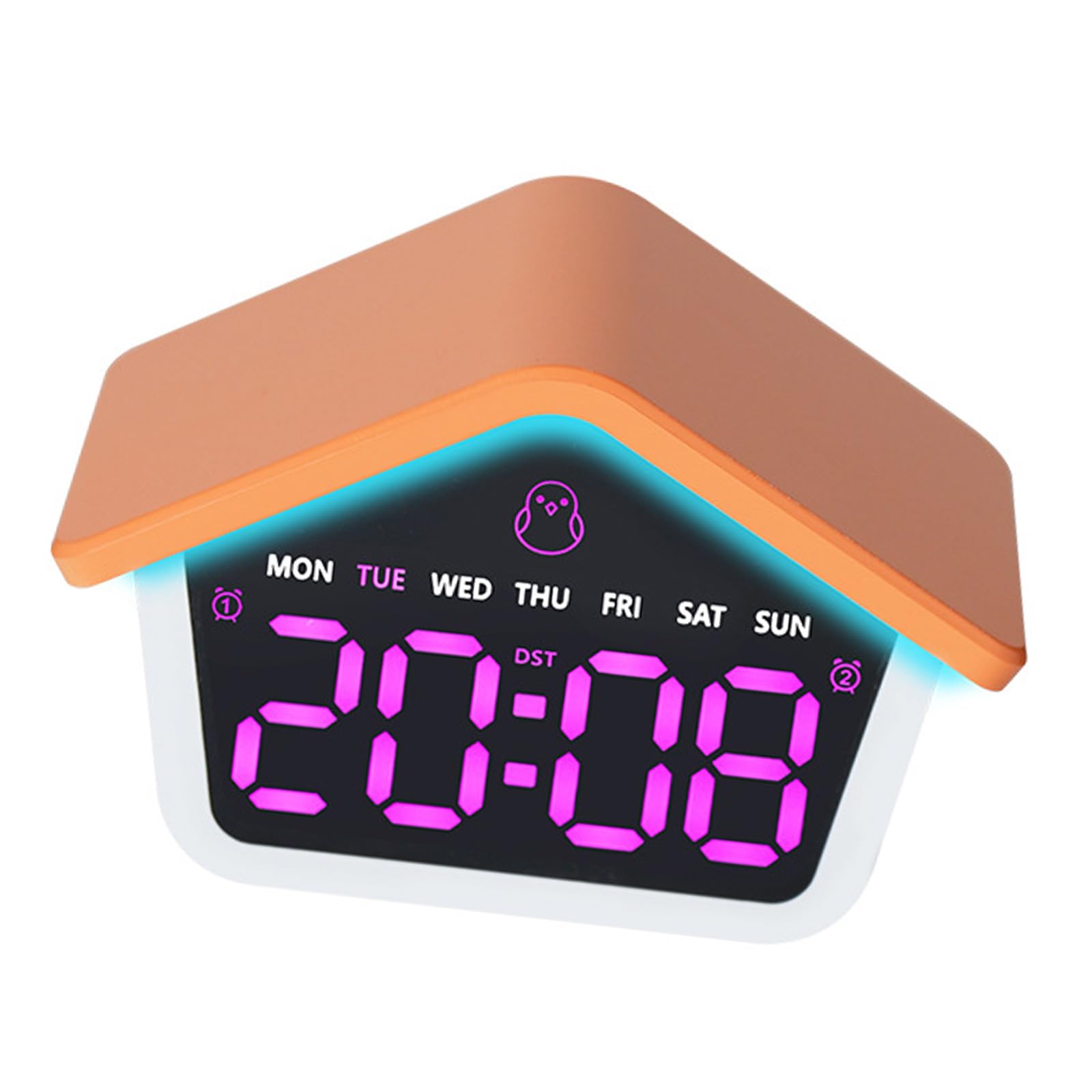 Oxxggkao Alarm Clocks for Bedroom Digital Desk Clock for Bedside Nightstand Clocks Day of Week Duals Alarms