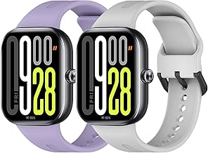 MIJOBS 2 Pieces Bands Compatible with Xiaomi Smart Band 9 Pro & Redmi Watch 5 Silicone Strap Replacement Wristbands for Xiaomi Redmi Watch 5 Sports Straps Mi Band 9 Pro Bracelet