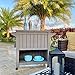 YITAHOME 85 Quart Rolling Cooler Cart with Bottle Opener Drainage, Portable Cooler on Wheels, Outdoor Beverage Cart Ice Chest for Patio Pool Deck Party BBQ Cookouts (Taupe)