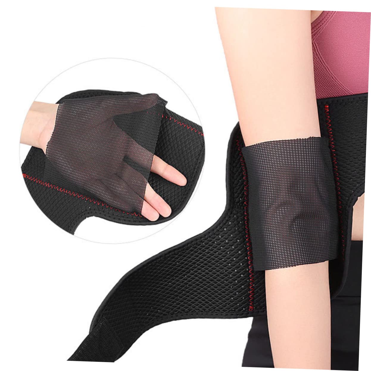 HAPINARY Elbow Pads Elbow Support Elbow Brace Support Basketball Arm Sleeve Elbow Brace for Elbow Band Breathable Arm Bandage Elbow Pad Strap Arm Pads Black Mesh