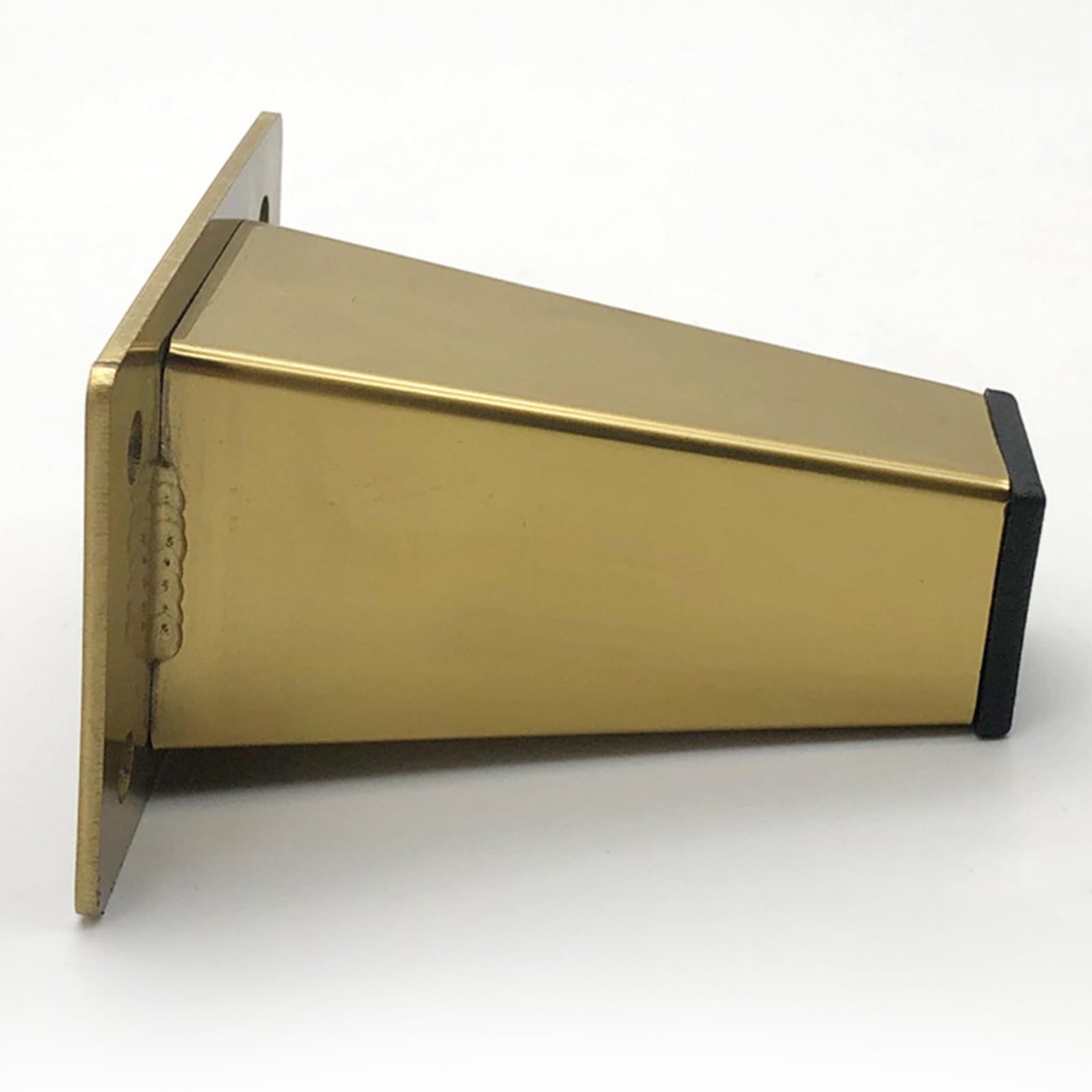 Generico Gambe per Mobili Piedini per Tavolo in Oro Spazzolato 4 Pezzi Supporto in Acciaio Inossidabile Dorato Superficie Galvanizzata Piedini per Divano Altezza: 6-30 cm Piedini per Mobile 15 cm/6"