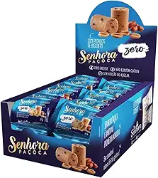 Paçoca Zero Açúcar com pedaços de biscoito