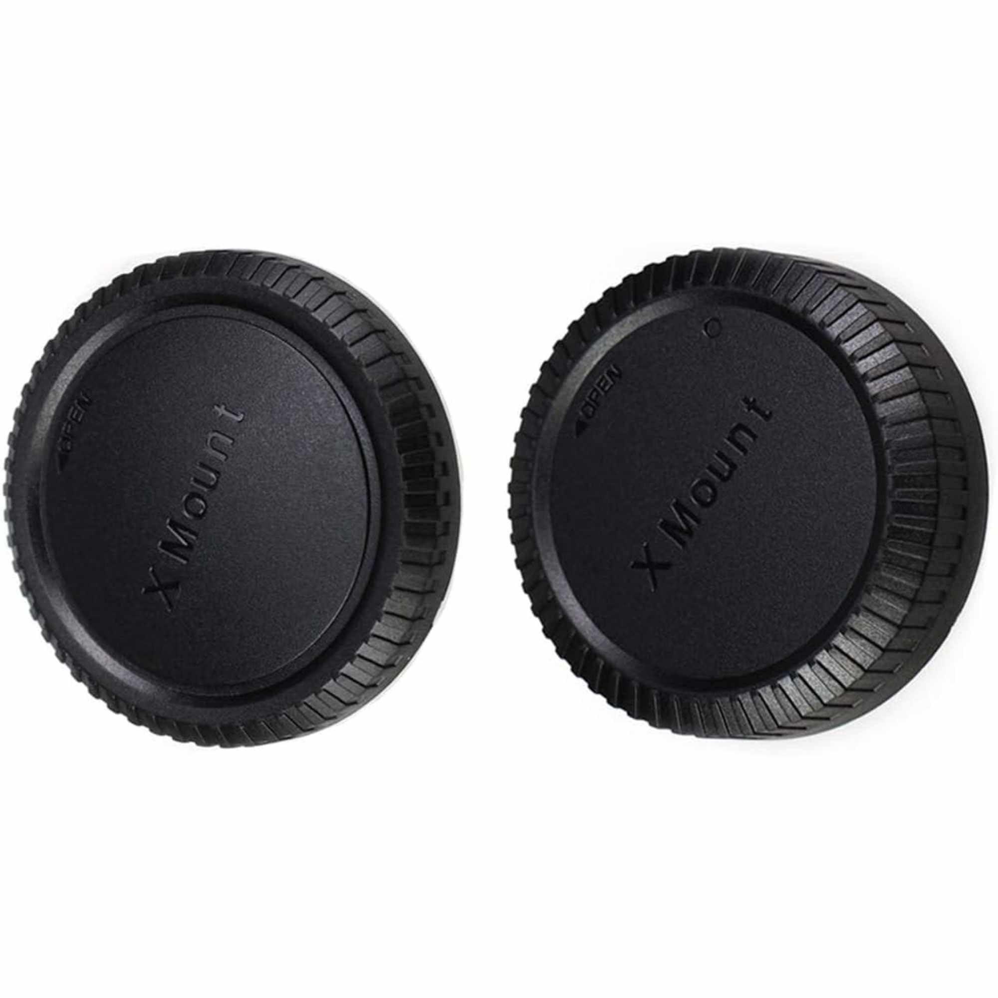 Tapa Cuerpo Frontal y Tapa Trasera de Objetivo, Compatible con Fujifilm X - imagen 1