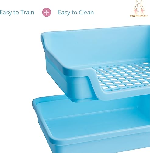 Miniatura 9 de HoppScotch.bun Bumbox - Caja de arena grande para conejos, con rejilla de plástico y bandeja de descarga, bandeja para excrementos de conejo,