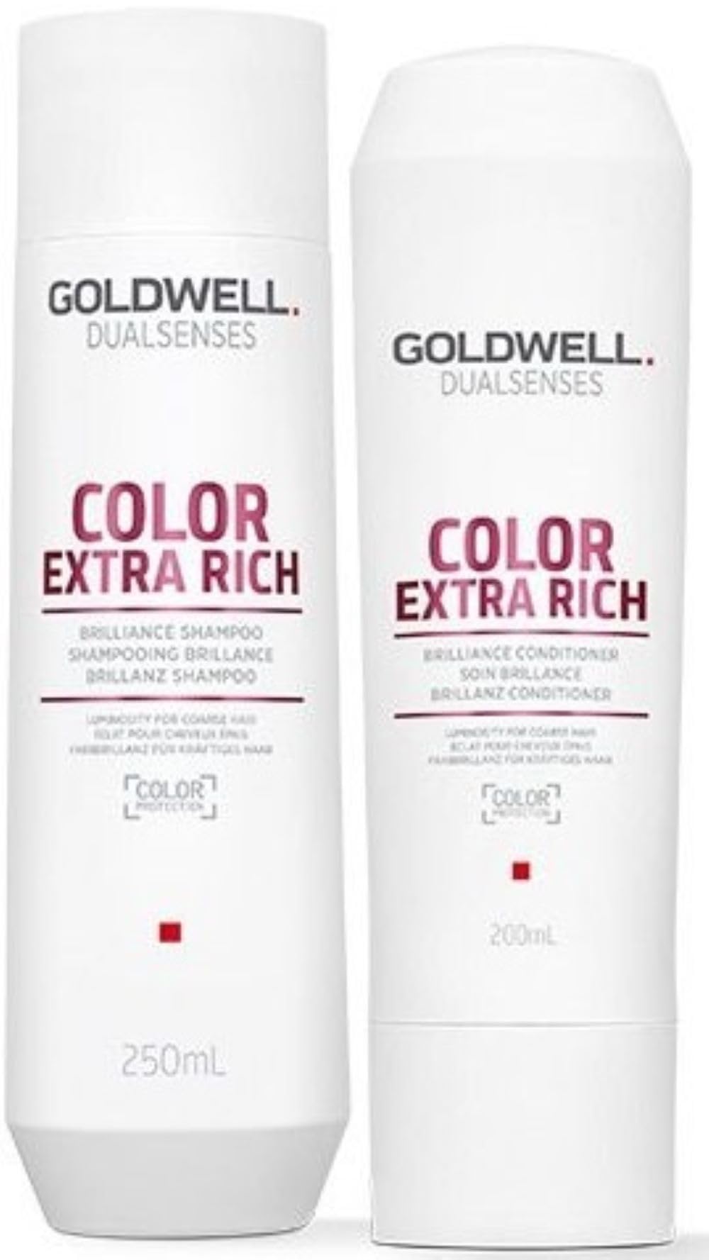 Goldwell Dualsenses Color Extra Rich Brilliance Shampoo 250ml e Balsamo 200ml per capelli colorati e
