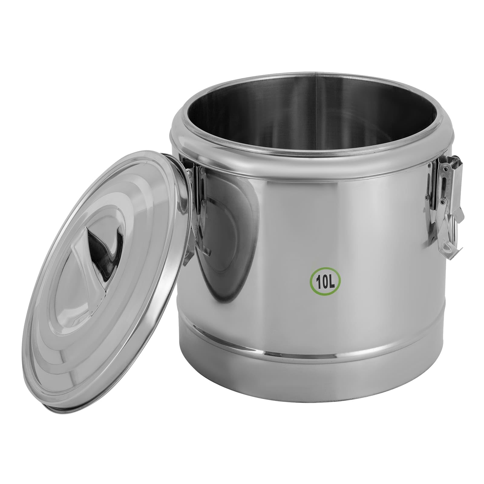 Contenedor de sopa isotérmica de acero inoxidable 304, 10L, aislamiento fuerte 12 H caliente o frío, contenedor de alimentos isotérmico para restaurantes, cantinas de hoteles