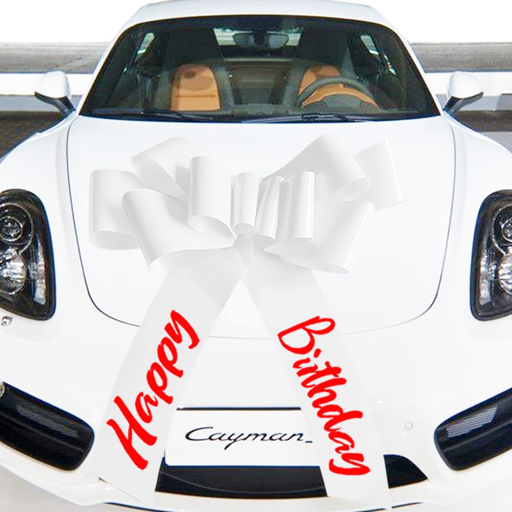 Happy Birthday Car Bow,30 Inch Big Bow for car,New House, Gift,Birthday Party and Other Gifts and Scene Decoration