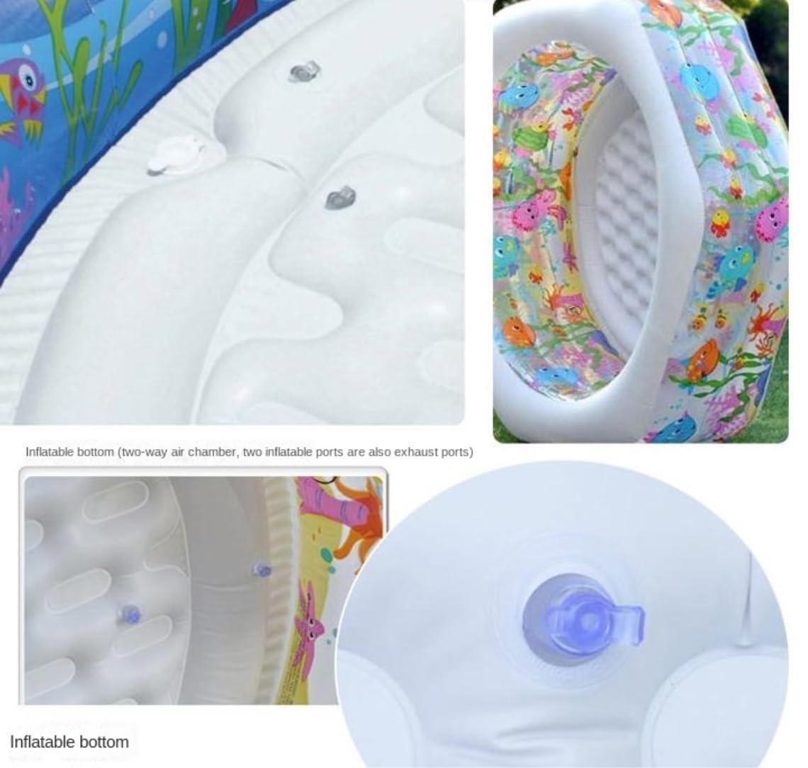 piscina, Piscina gonfiabile facile da impostare senza filtro rotonda e piscina for bambini estiva for pesci