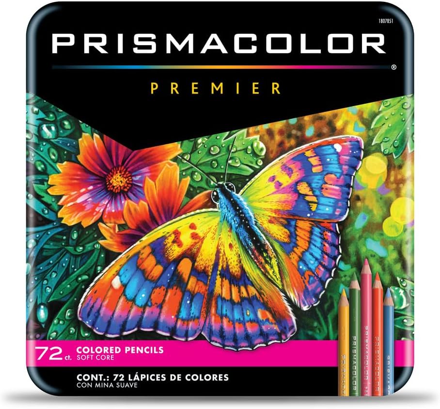 Prismacolor Premier Colored Pencils, Soft Core, Assorted Colors, 72 Count - Durable, Vibrant, Ultra-Smooth, Adult Coloring, Drawing, Sketching, Arts &amp; Crafts