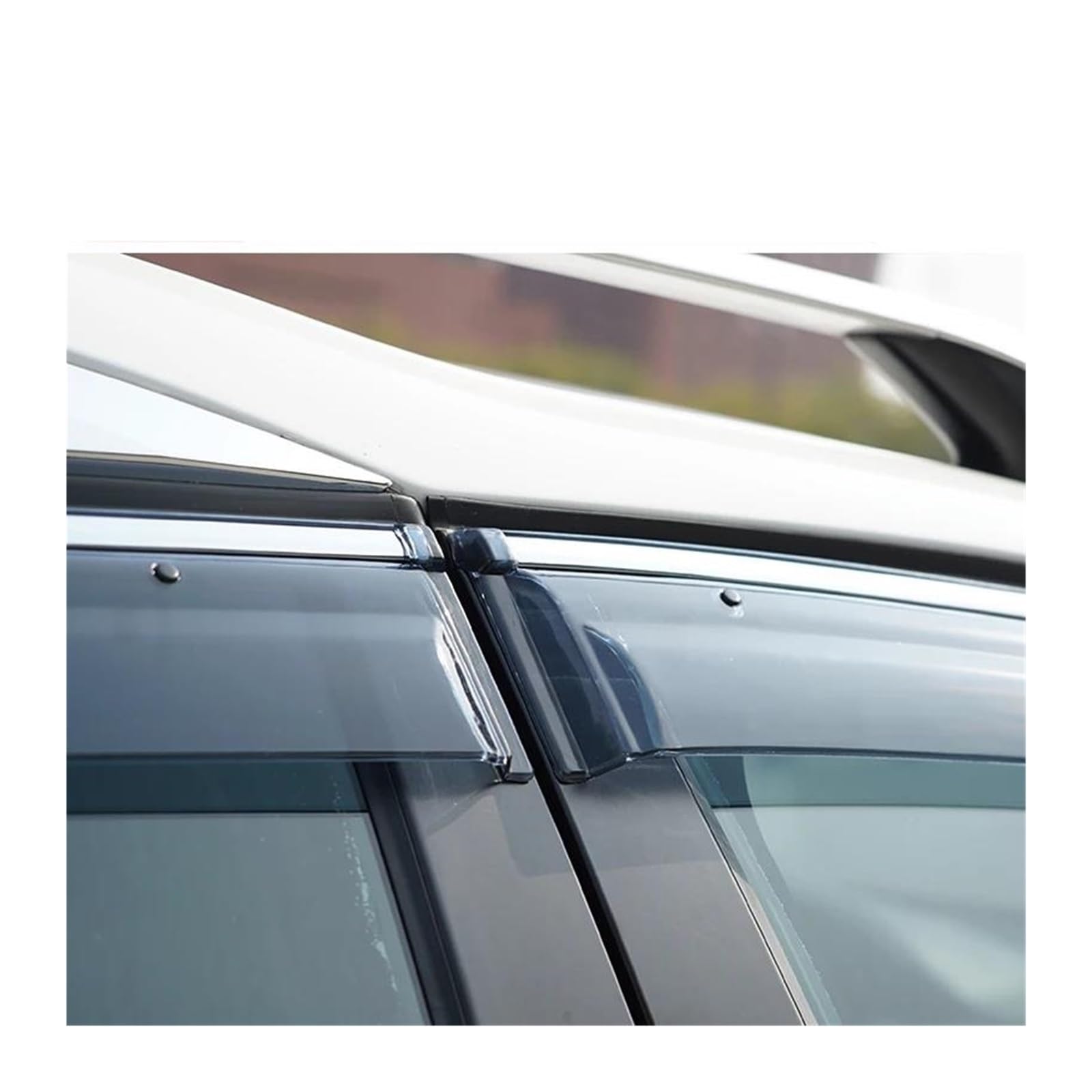 Deflectores de Aire para URV 17 2018 2019 2020 2021 2022 Deflectores Lluvia para Ventanas Parasol para Techo Visera Ventilación Alerón Accesorios Auto Deflectores(Plating Strip)