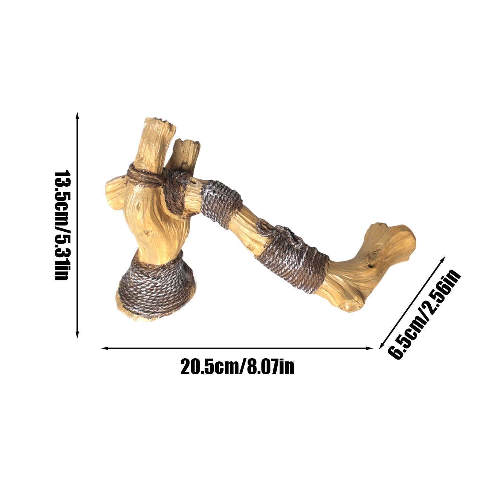 Rama trepadora de reptiles, decoración de tanque de resina para reptiles, accesorios de rama de árbol para acuarios, ideal para arañas y otras mascotas trepadoras, potenciador natural del hábitat