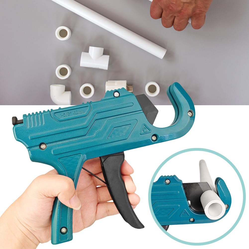 Cortatubos de PVC resistente con tecnología de trinquete y hoja SK5 para cortes precisos