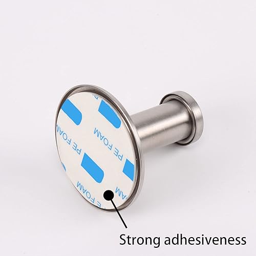 Miniatura 5 de Vanloory Ganchos para toallas de baño, paquete de 6 ganchos autoadhesivos para abrigos, gancho resistente para bata sin perforación, gancho para