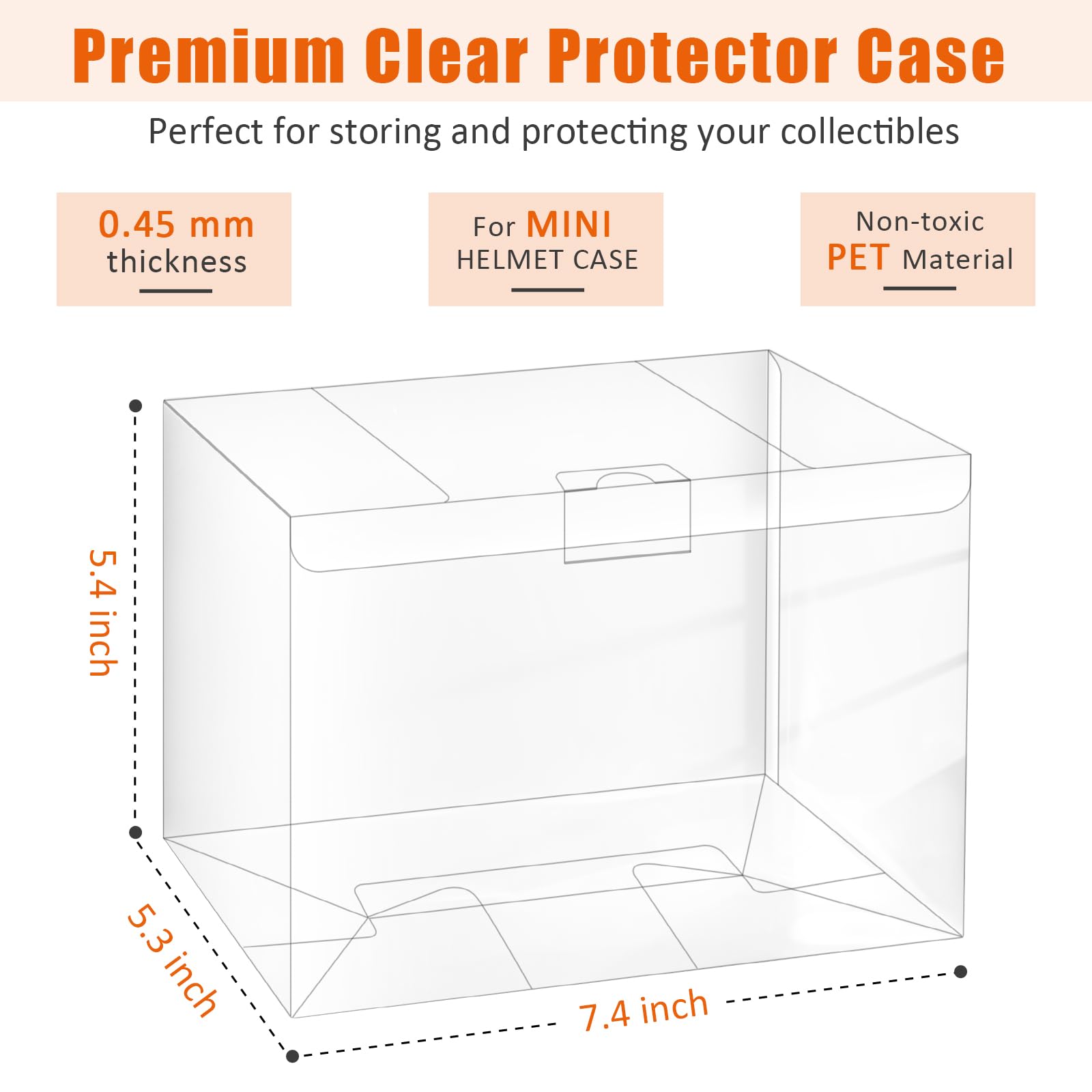 10 Pack Mini Football Helmet Display Case, Mini Helmet Protector Case, Mini Helmet Case for Display