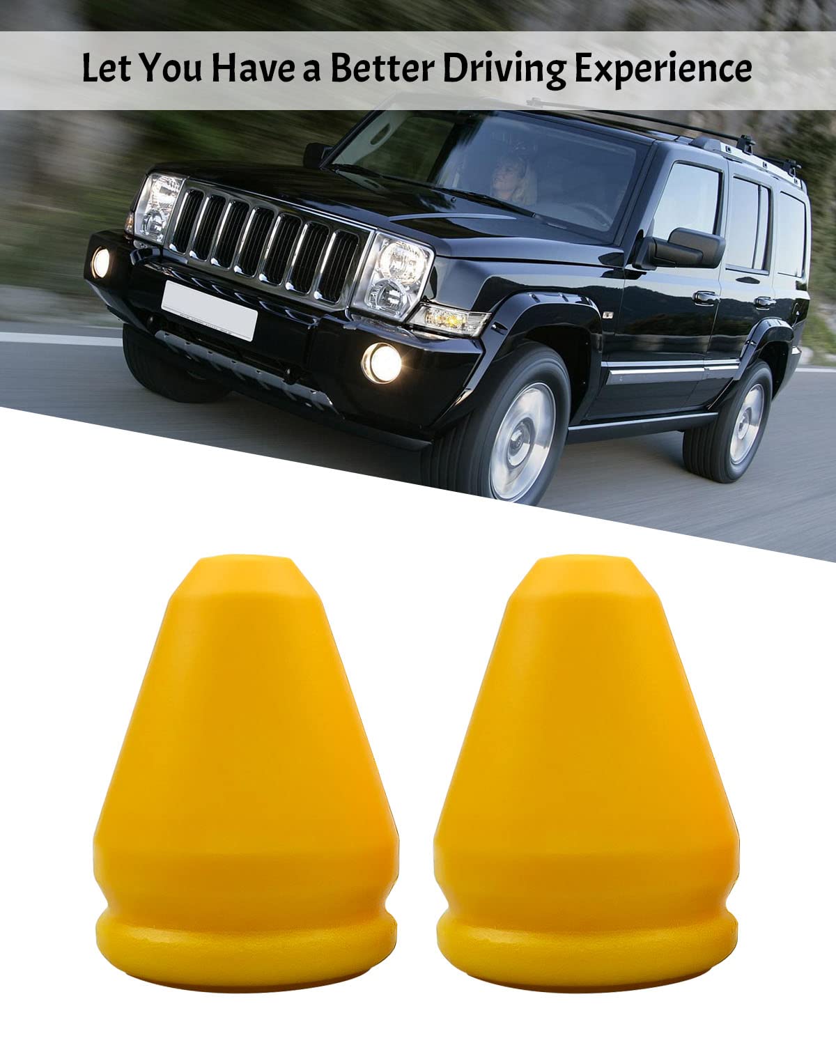 Rear Bump Stop Set - Polyurethane Foam Jounce Bumper For Jeep Commander & Grand Cherokee