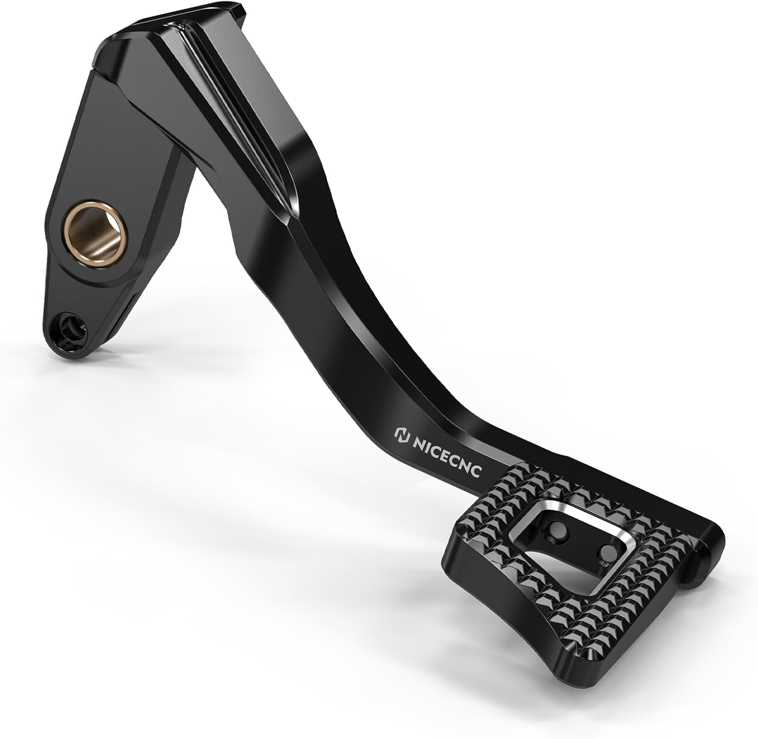 NICECNC Rear-Brake Pedal Arm Compatible with Convertible FXDS-Conv 1994-2000 CVO Fat Bob FXDFSE 2009 Daytona FXDB-D 1991-1992,Anodized 6061 Billet Aluminum with Non-Slip
